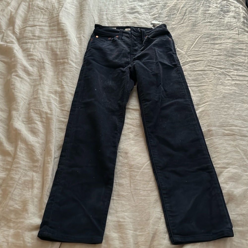 Levi Wedgie Straight, Corduroy size 24